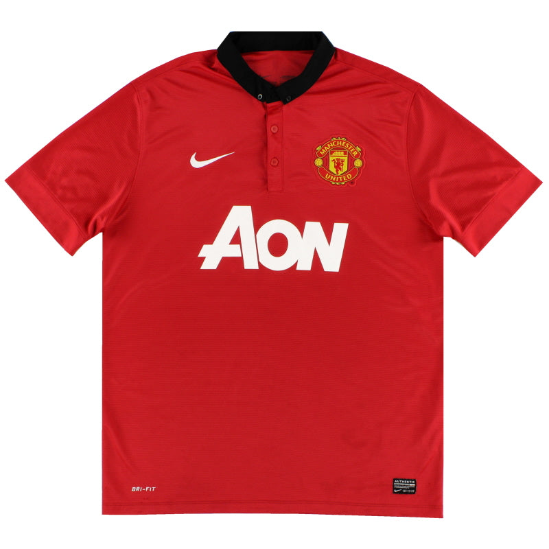 2013-14 Manchester United Nike Home Shirt XL - Classic Football Kit