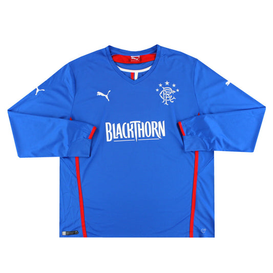 2013-14 Rangers Puma Home Shirt L/S XXXL