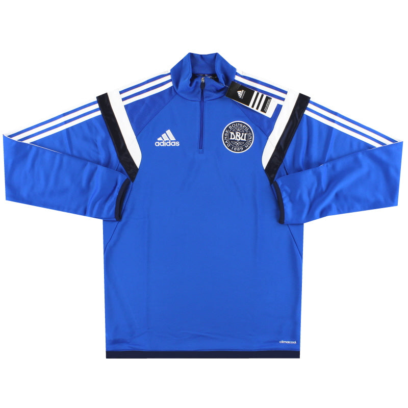 2013-15 Denmark adidas 1/4 Zip Training Top *BNIB* S