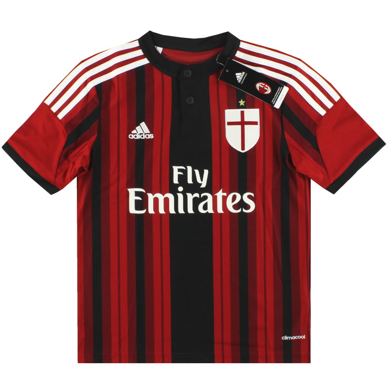 2014-15 AC Milan adidas Home Shirt *BNIB* XS.Boys