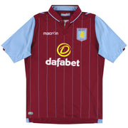 2014-15 Aston Villa Macron Home Shirt XL