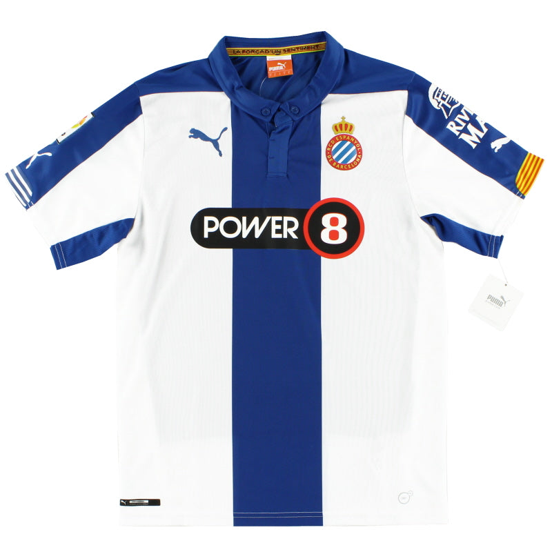 2014-15 Espanyol Puma Home Shirt *BNIB* M - Classic Football Kit