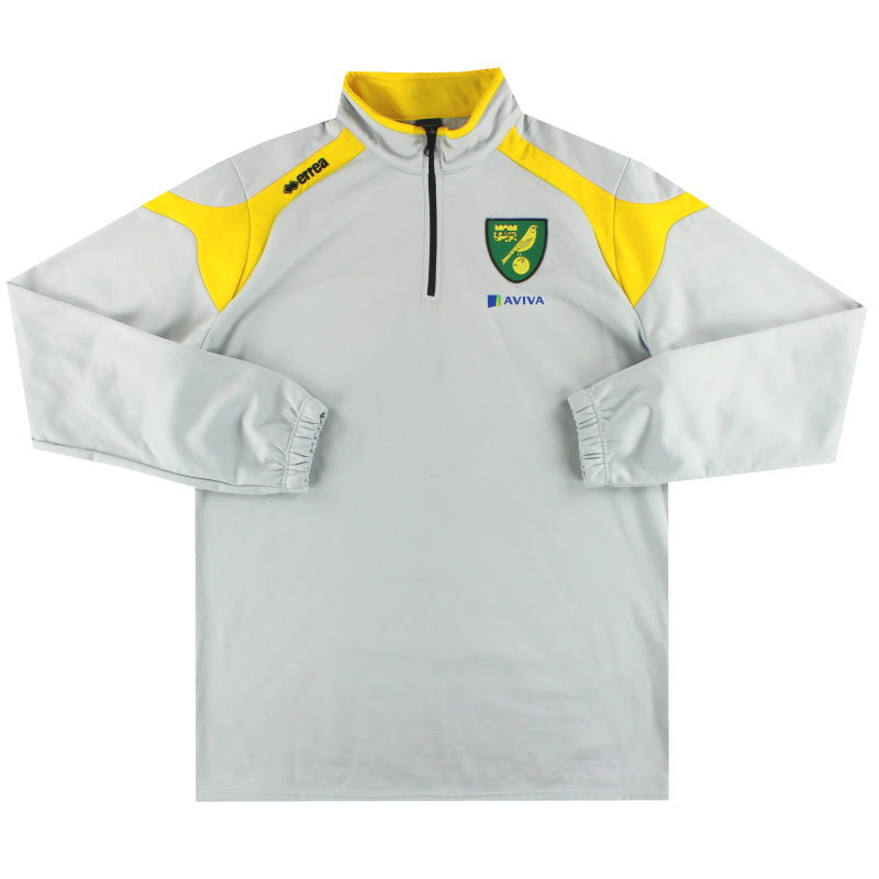 2014-15 Norwich City Errea 1/4 Zip Top XXXXL