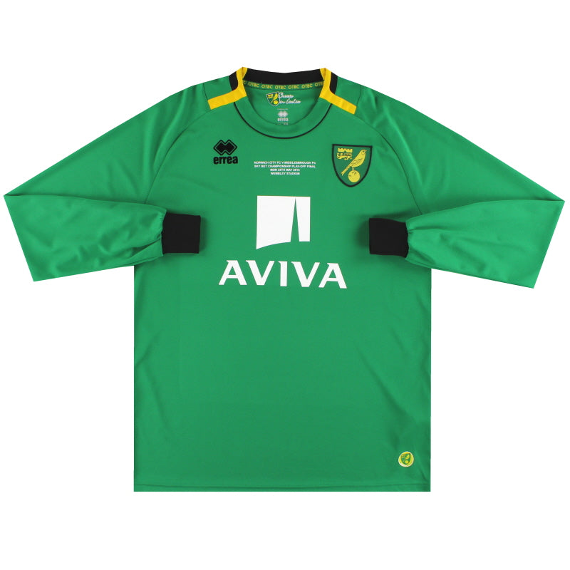 2014-15 Norwich City Errea 'Play-Off' Goalkeeper Shirt L/S XXXXL