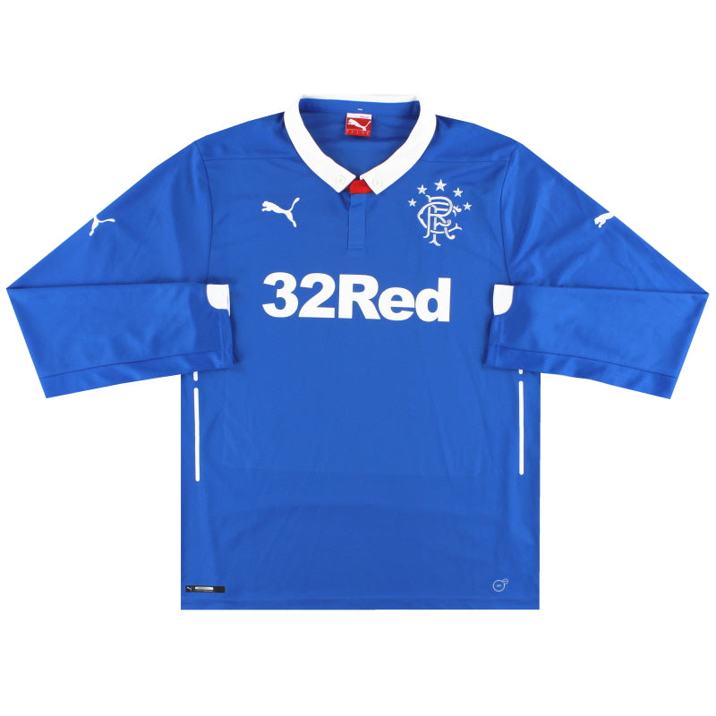2014-15 Rangers Puma Home Shirt L/S