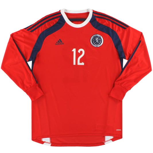 2014-15 Scotland adidas adizero Goalkeeper Shirt #12 *As New* L