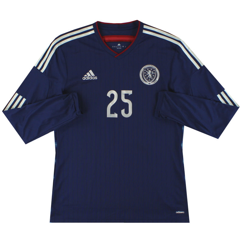 2014-15 Scotland adidas adizero Player Issue Home Shirt L/S *As New* - Classic Football Kit
