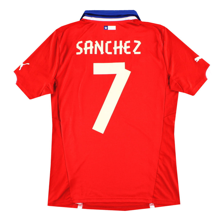 2014-15 Chile Puma Home Shirt Sanchez #7 L - Classic Football Kit