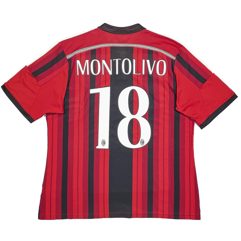 2014/15 AC Milan Montolivo #18 Home Shirt (XL) Adidas