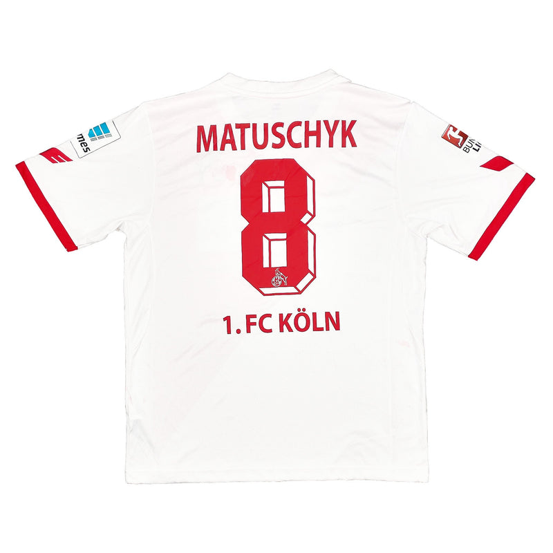 2014/15 FC Koln Matuszczyk #8 *Match Issued + Signed* Home Shirt (XL) Erima