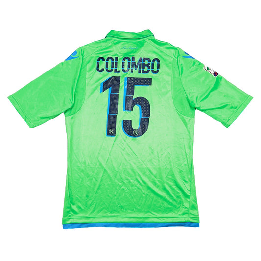 2014/15 Napoli Colombo #15 *Match Issue* GK Shirt (XL) Macron