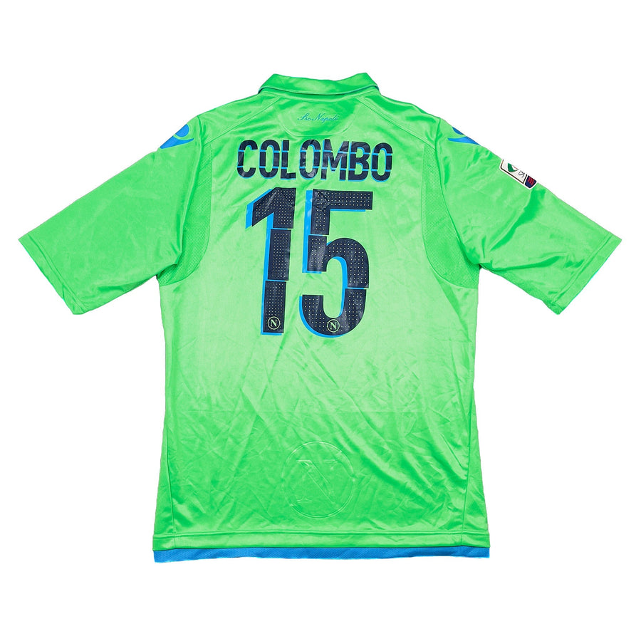 2014/15 Napoli Colombo #15 *Match Issue* GK Shirt (XL) Macron