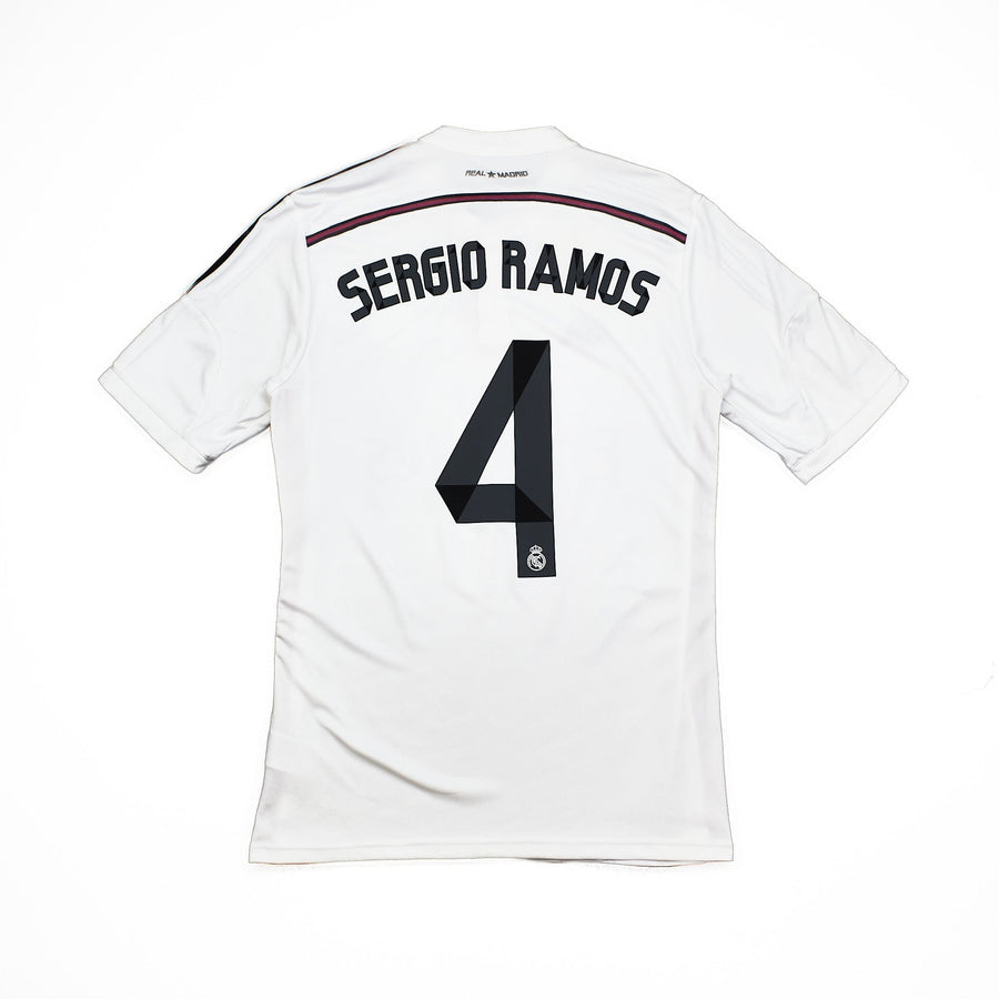 2014/15 Real Madrid Sergio Ramos #4 Home Shirt (M) Adidas