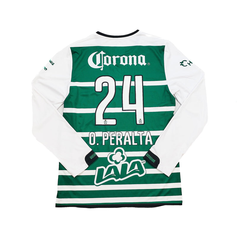 2014/15 Santos Laguna O.Peralta #24 L/S Home Shirt (M) Puma