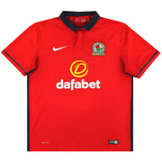 2015-16 Blackburn Nike Away Shirt L - Classic Football Kit