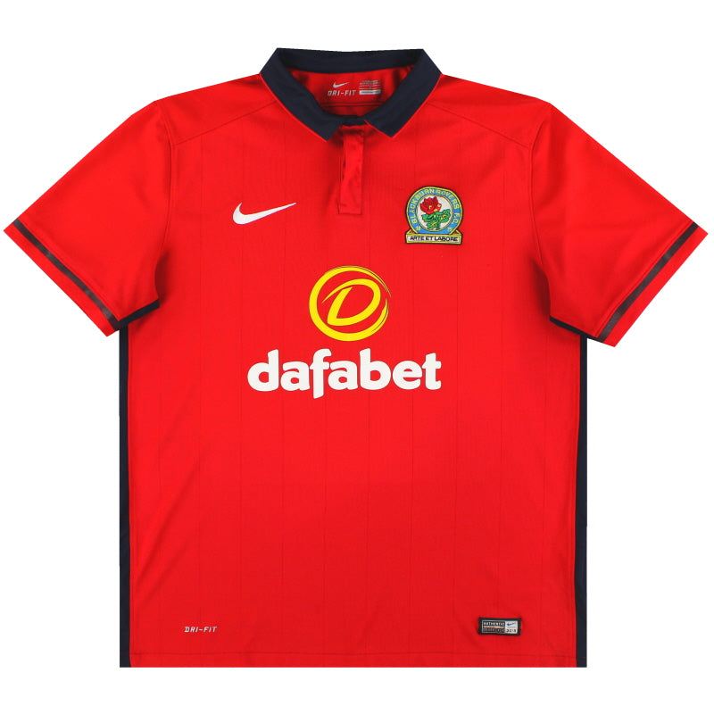 2015-16 Blackburn Nike Away Shirt L - Classic Football Kit