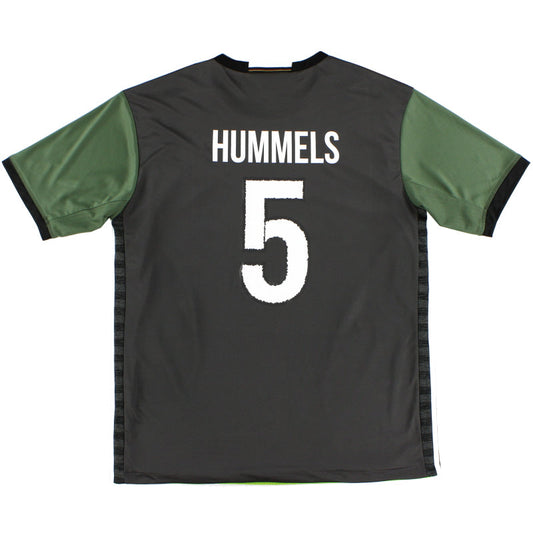 2015-16 Germany adidas Away Shirt Hummels #5 *Mint* M