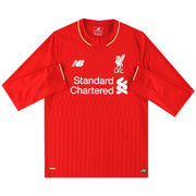 2015-16 Liverpool New Balance Home Shirt L/S *Mint*