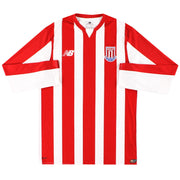 2015-16 Stoke New Balance Player Issue Under 18's Home Shirt L/S - Classic Football Kit