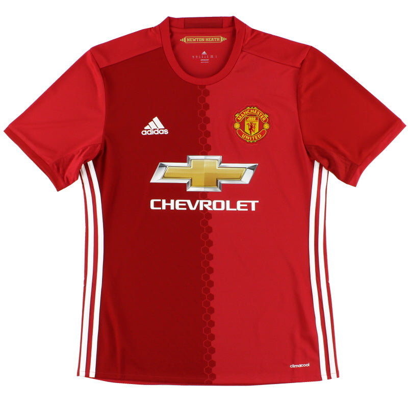 2016-17 Manchester United adidas Home Shirt M - Classic Football Kit