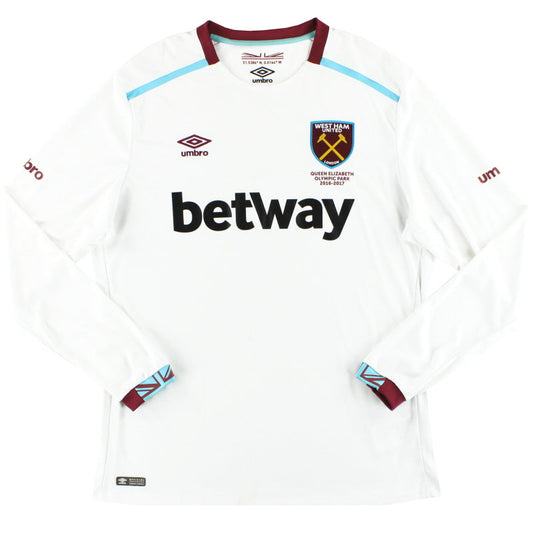 2016-17 West Ham Umbro Away Shirt L/S *Mint*