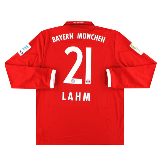 2016-17 Bayern Munich adidas Home Shirt Lahm #21 L/S *As New* XL