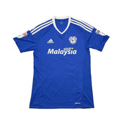 2016/17 Cardiff City Zohore #26 *Match Issued + Signed* Home Shirt (S) Adidas