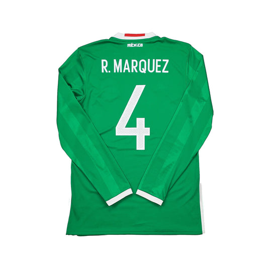2016/17 Mexico Marquez #4 L/S Home Shirt (M) Adidas
