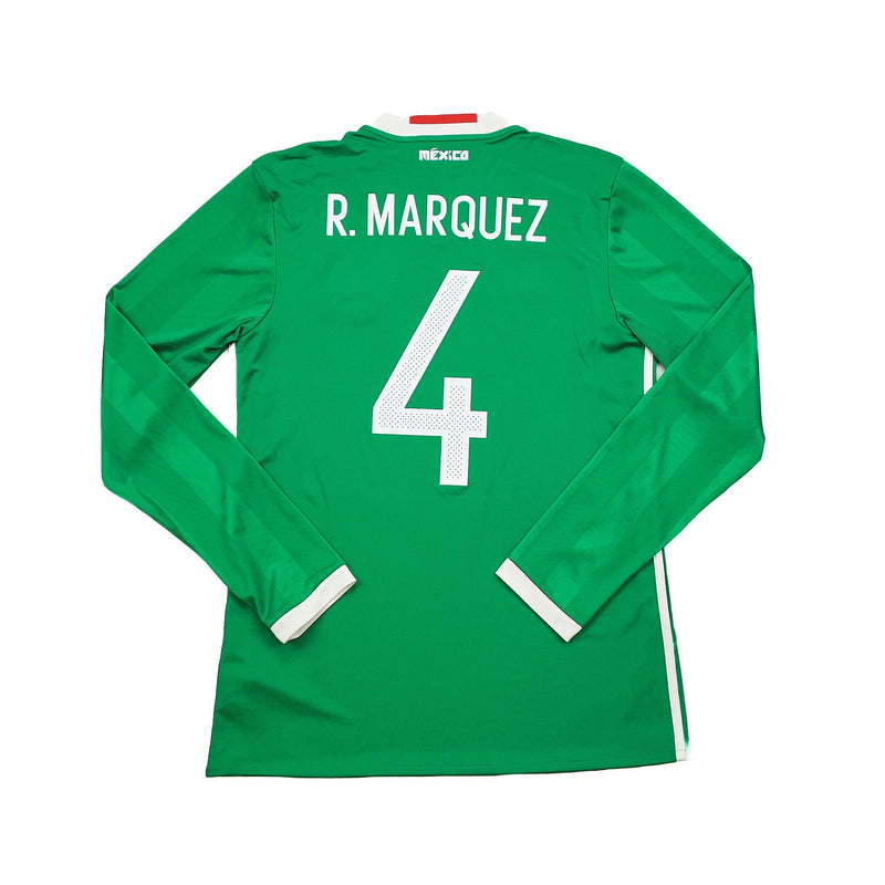 2016/17 Mexico R.Marquez #4 L/S Home Shirt (M) Adidas