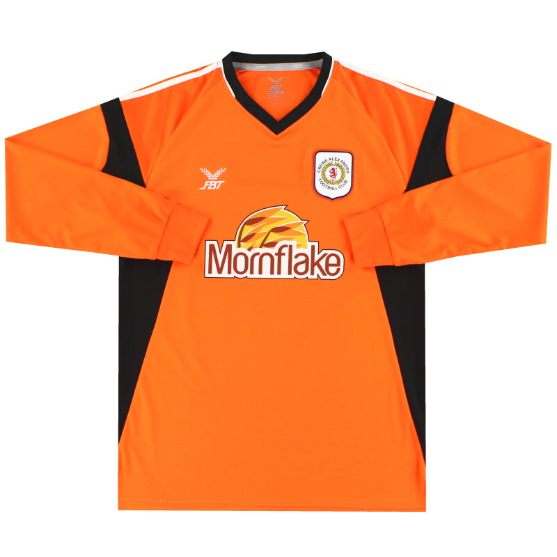 2017-18 Crewe Alexandra orange Goalkeeper Shirt L/S *As New*