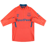 2017-18 Everton Umbro Player Issue 1/4 Zip Training Top #42 S