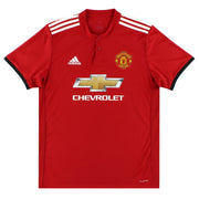 2017-18 Manchester United adidas Home Shirt M - Classic Football Kit