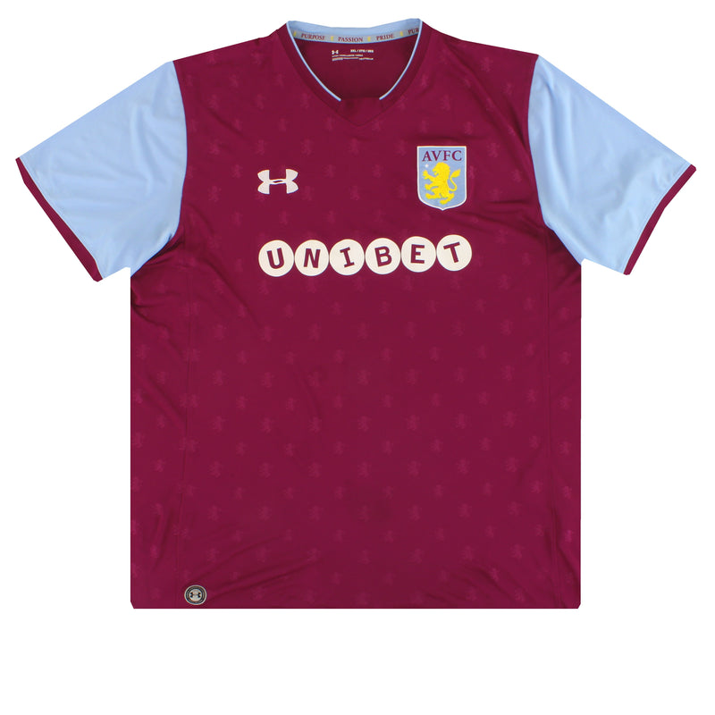 2017-18 Aston Villa Under Armour Home Shirt XXXL