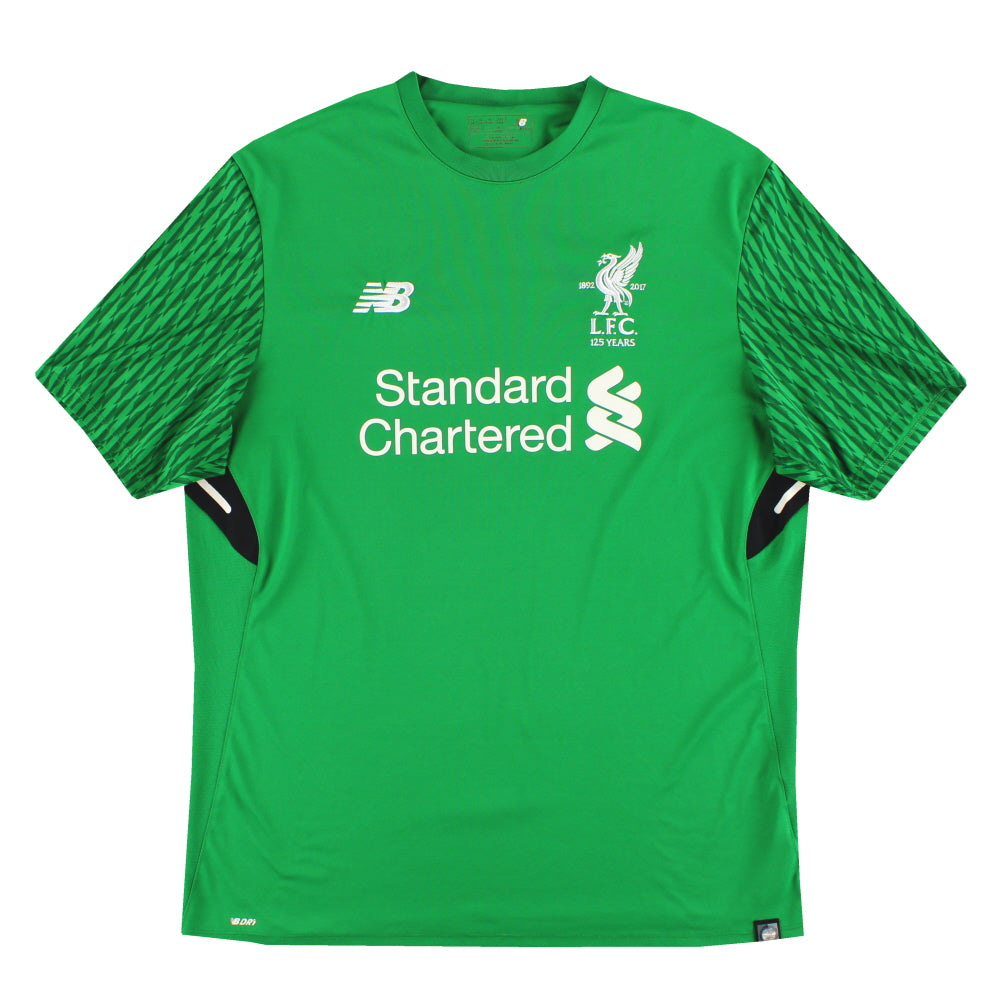 2017-18 Liverpool New Balance '125 Years' Goalkeeper Shirt XL