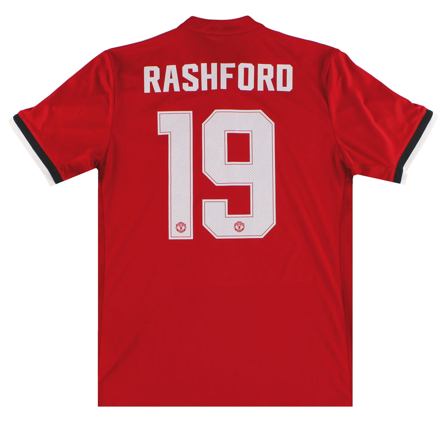 2017-18 Manchester United adidas Home Shirt Rashford #19 L