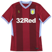 2018-19 Aston Villa Luke Home Shirt S - Classic Football Kit