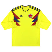 2018-19 Colombia adidas Home Shirt L/S *Mint*