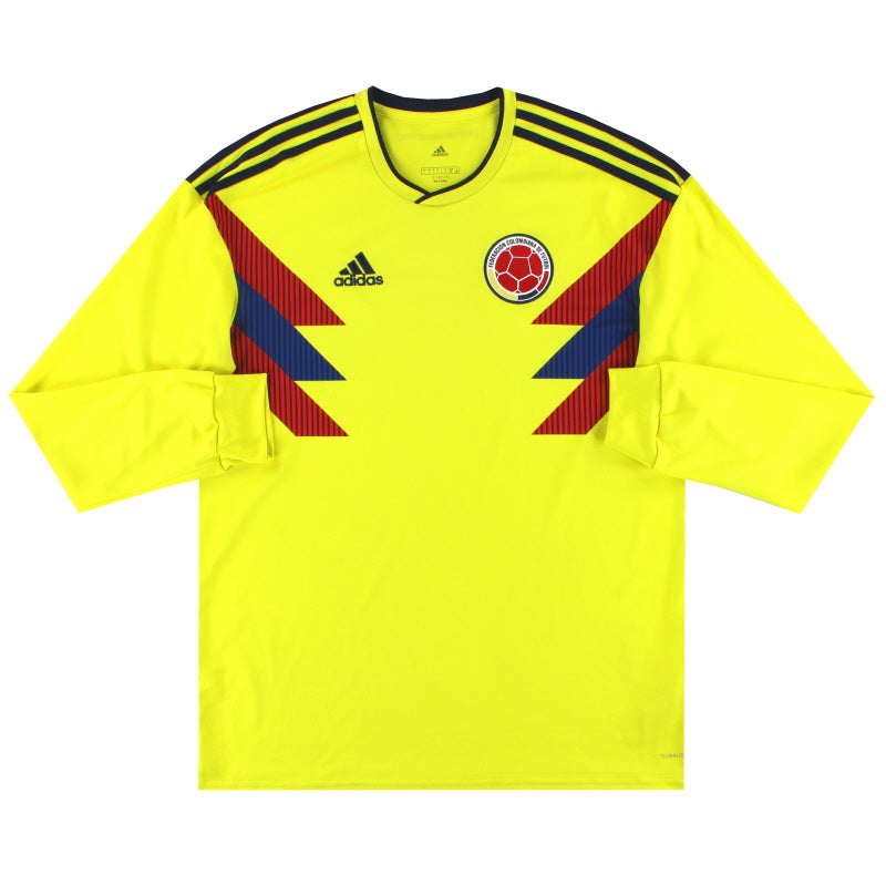 2018-19 Colombia adidas Home Shirt L/S *Mint*