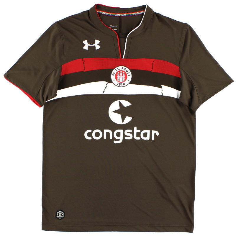 2018-19 FC St. Pauli Under Armour Home Shirt *As New* S - Classic Football Kit