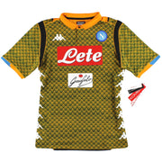 2018-19 Napoli Kappa Kombat Goalkeeper Shirt *BNIB* M - Classic Football Kit