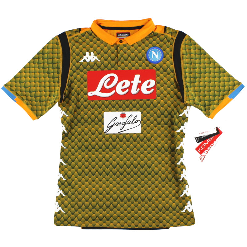 2018-19 Napoli Kappa Kombat Goalkeeper Shirt *BNIB* M - Classic Football Kit