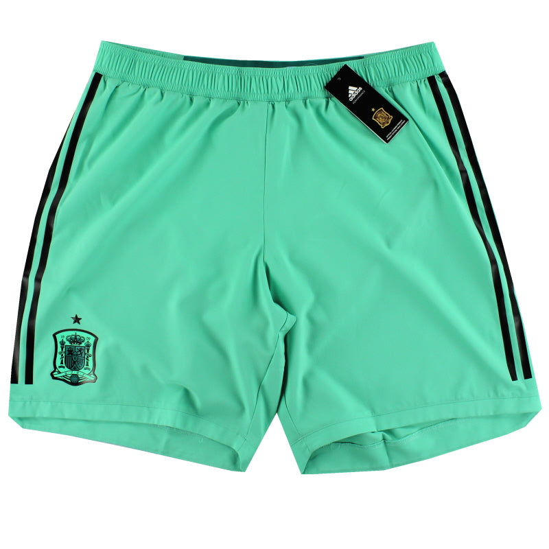 2018-19 Spain adidas Authentic Goalkeeper Shorts *BNIB* XL