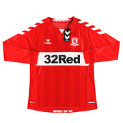 2018-19 Middlesbrough Hummel Home Shirt L/S *w/tags* XL