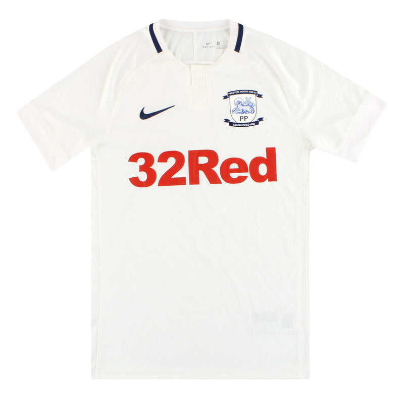 2018-19 Preston North End Nike Home Shirt S