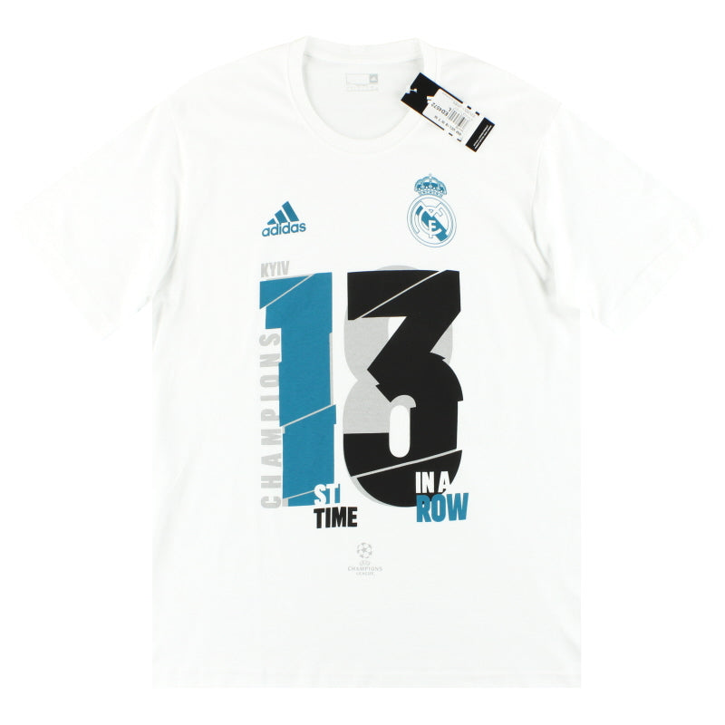 2018 Real Madrid adidas 13th Winners Tee *BNIB* L - Classic Football Kit