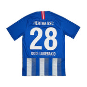 2018/19 Hertha Berlin Dodi Lukebakio #28 Home Shirt (S) Nike