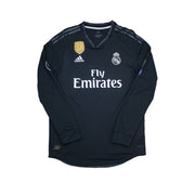 2018/19 Real Madrid Bale #11 L/S Away Shirt (L) Adidas