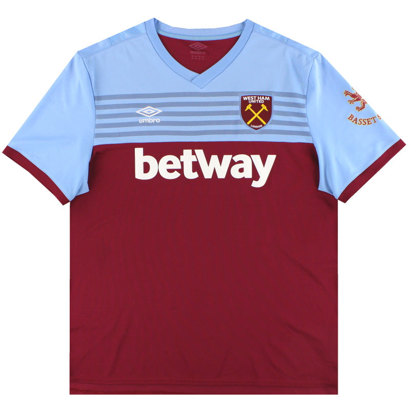 2019-20 West Ham Umbro Home Shirt *Mint* M