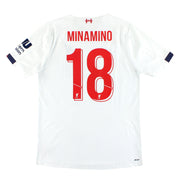 2019-20 Liverpool New Balance Elite Away Shirt Minamino #18 XL - Classic Football Kit