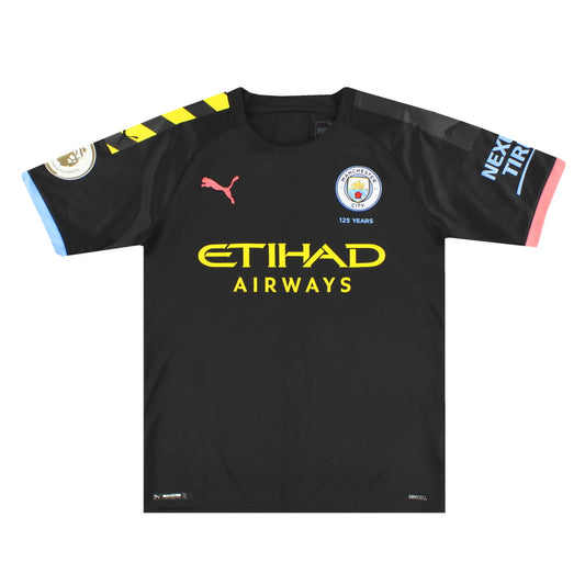 2019-20 Manchester City Puma '125 Years' Away Shirt L.Boys